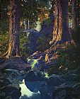 Maxfield Parrish Famous Paintings - The Glen
